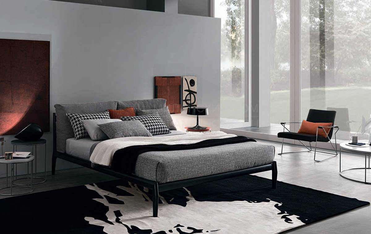 Кровать с мягким изголовьем Eladio/ bed из Италии фабрики MISURA EMME