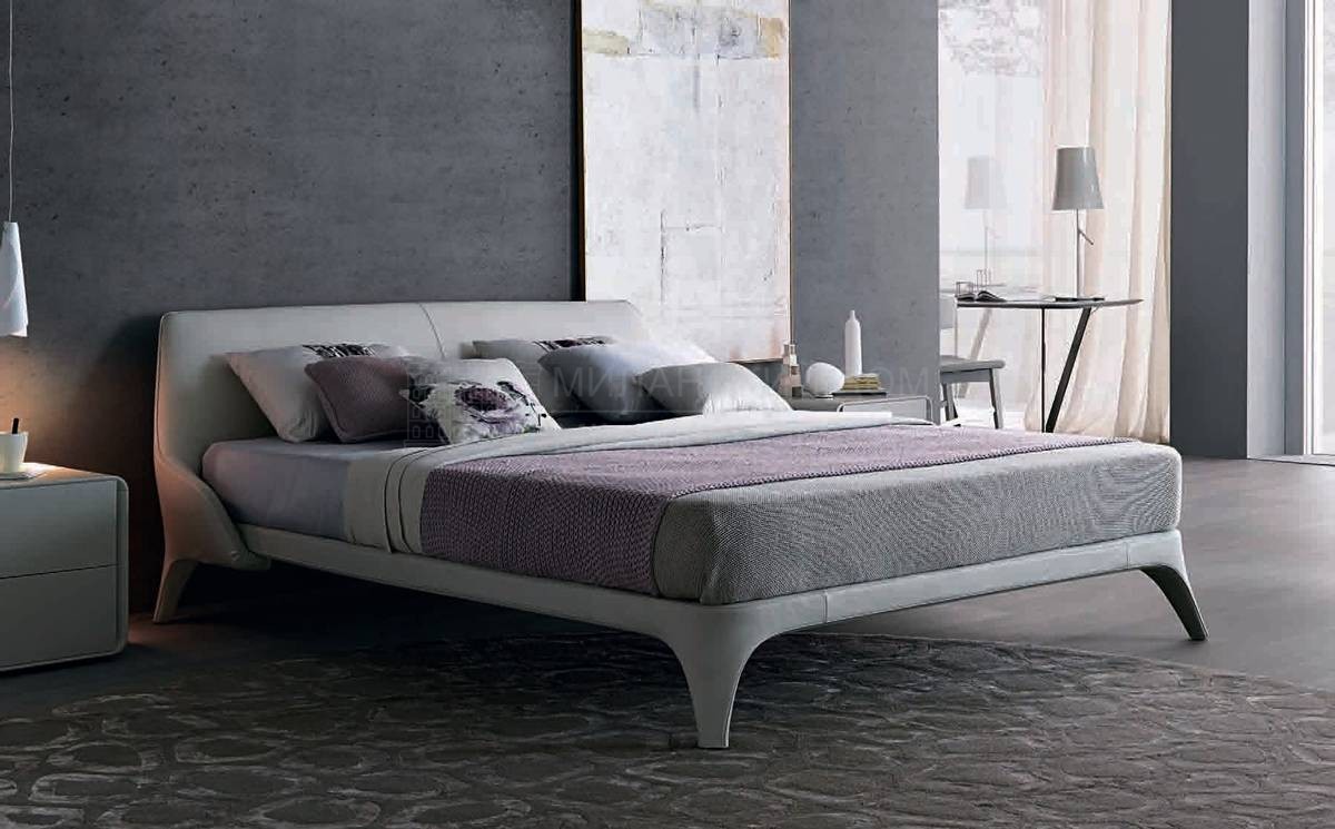 Кровать с мягким изголовьем Nice/ bed из Италии фабрики MISURA EMME