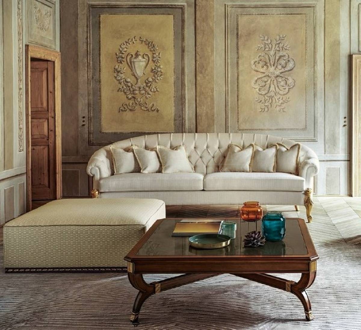 Прямой диван Art. 34103 / D3I sofa из Италии фабрики ANGELO CAPPELLINI 