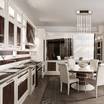 Кухня глянцевая Luxury white and brown