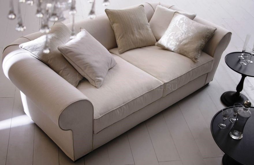 Прямой диван Fedora 40012, 40013 из Италии фабрики ANGELO CAPPELLINI OPERA