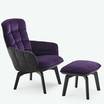 Каминное кресло Marla armchair purple — фотография 4
