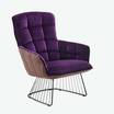 Каминное кресло Marla armchair purple — фотография 5