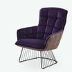 Каминное кресло Marla armchair purple — фотография 6