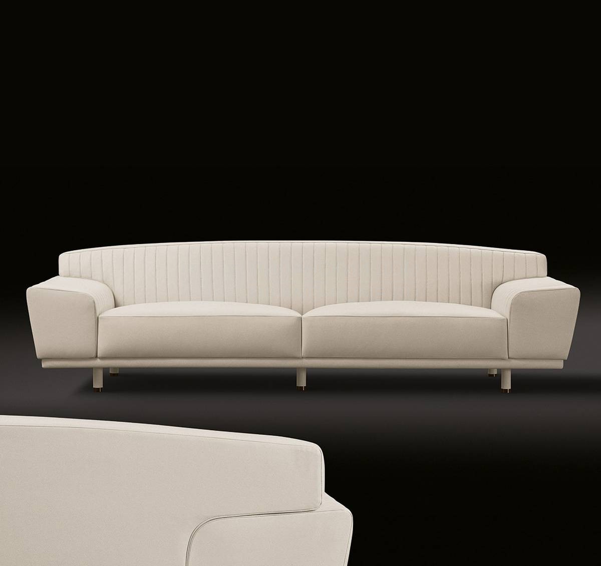 Прямой диван Kendal / 61100-10-20 из Италии фабрики GIORGETTI