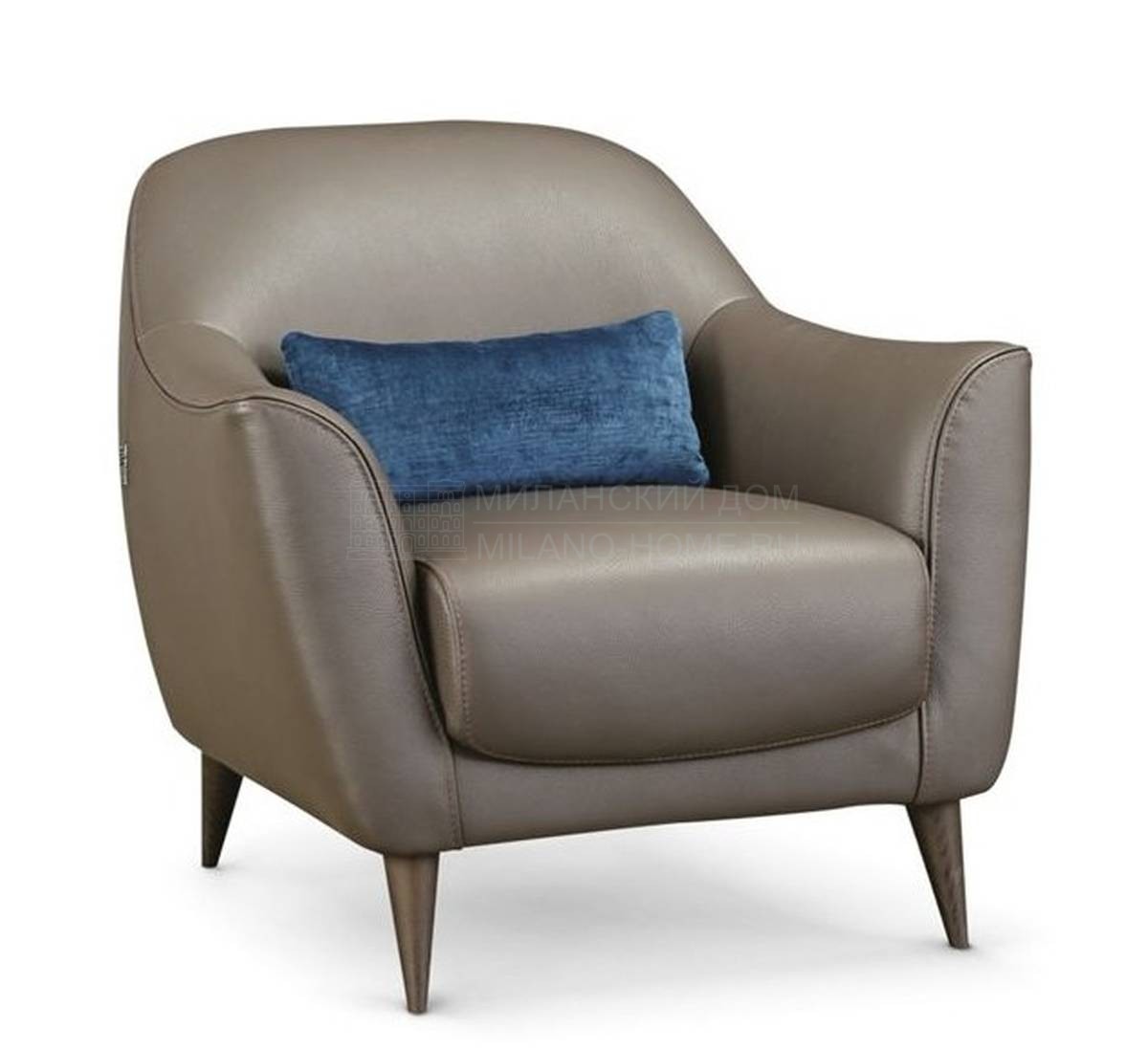 Кожаное кресло Rondo armchair из Франции фабрики ROCHE BOBOIS