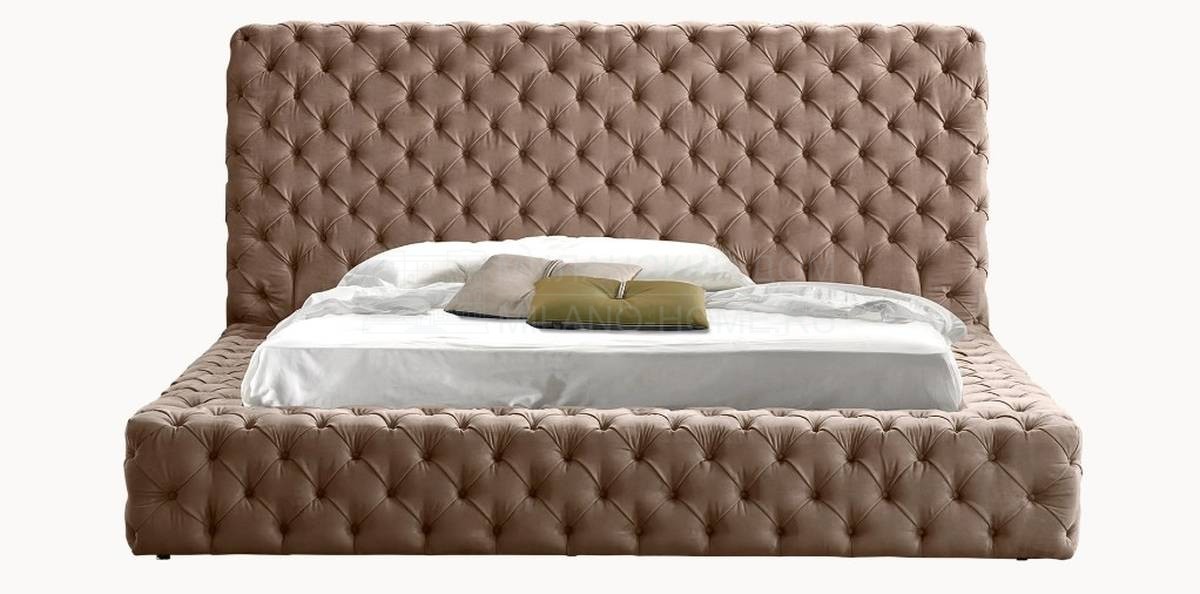 Кровать с мягким изголовьем Aston bold night bed из Италии фабрики GAMMA ARREDAMENTI