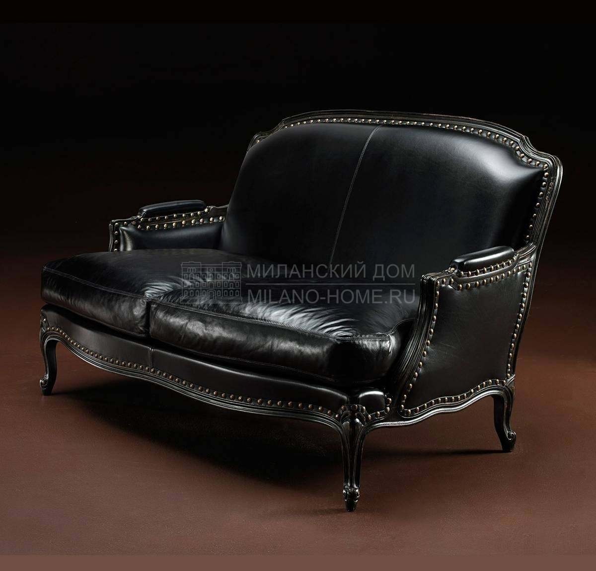 Прямой диван Pigra sofa leather из Италии фабрики GALIMBERTI NINO