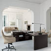 Стол руководителя Blade L-shaped desk — фото, каталог, купить в Москве в студии «Миланский Дом»