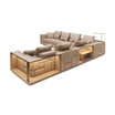 Кожаный диван Babylon rack sofa — фотография 3