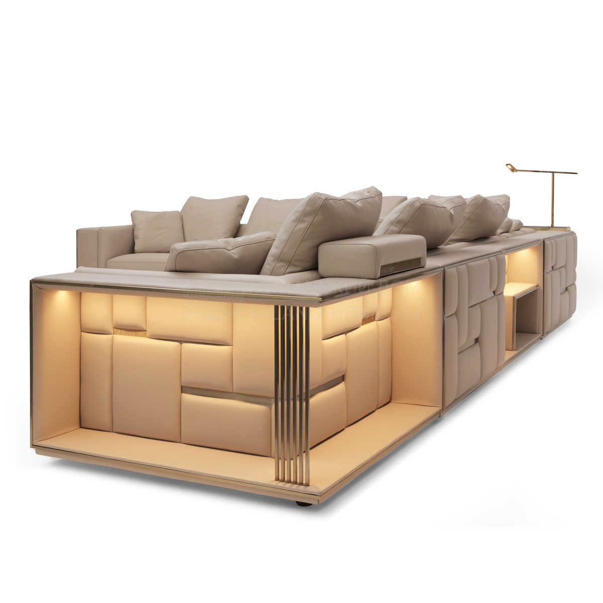 Кожаный диван Babylon rack sofa из Италии фабрики IPE CAVALLI VISIONNAIRE
