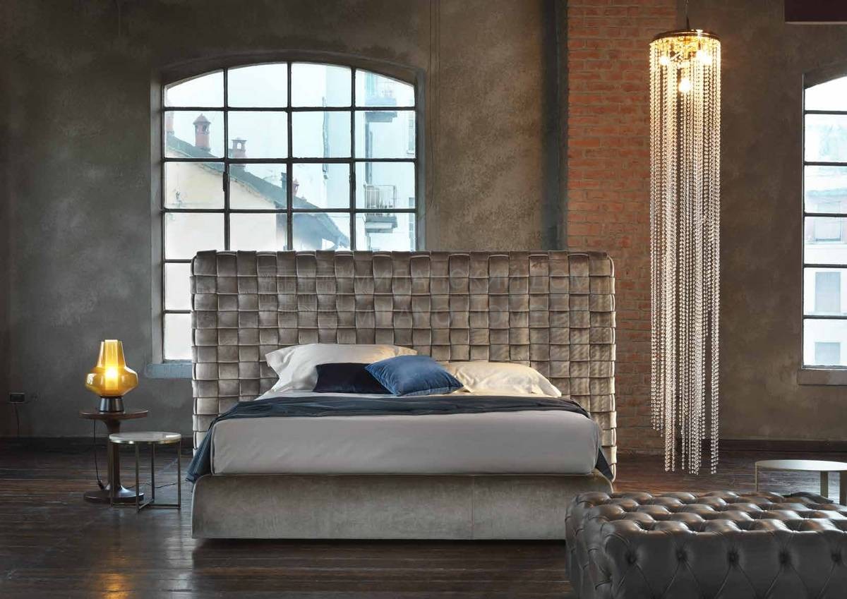 Кровать с мягким изголовьем Theodore из Италии фабрики GIULIO MARELLI