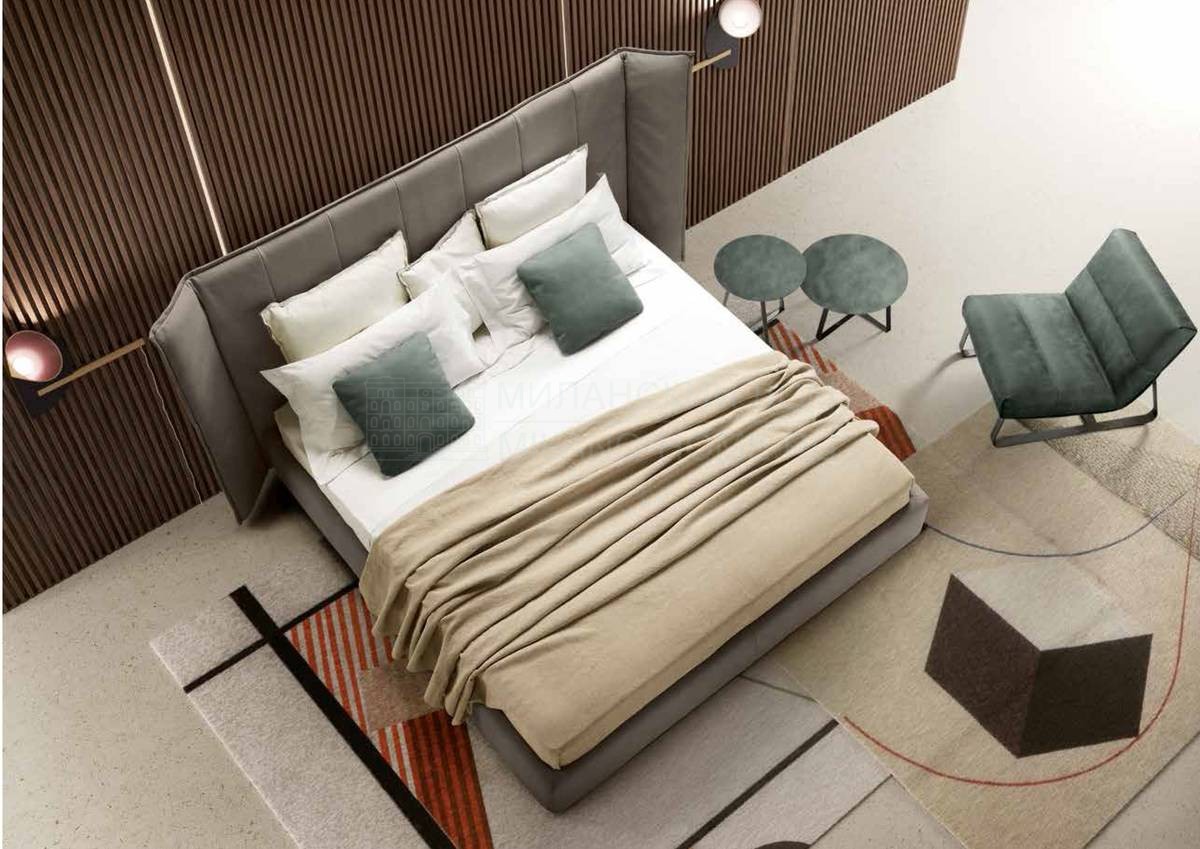 Кровать с мягким изголовьем Wind night из Италии фабрики GAMMA ARREDAMENTI