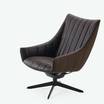 Кожаное кресло Ruble armchair brown leather — фотография 4