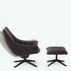 Кожаное кресло Ruble armchair brown leather — фотография 7