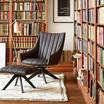 Кожаное кресло Ruble armchair brown leather — фотография 11