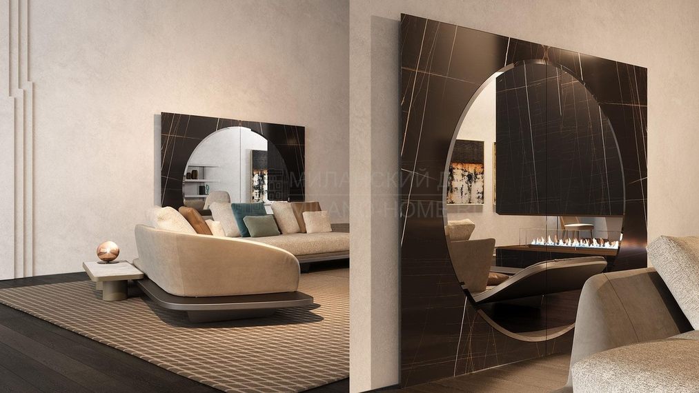 Зеркало настенное Mondrian mirror из Италии фабрики REFLEX ANGELO