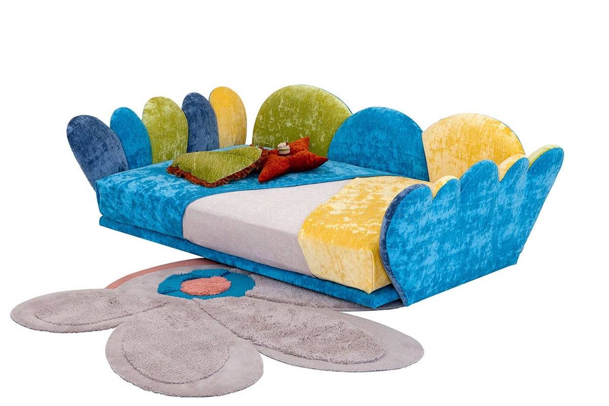 Кровать с мягким изголовьем Viola baby bed из Италии фабрики IL LOFT