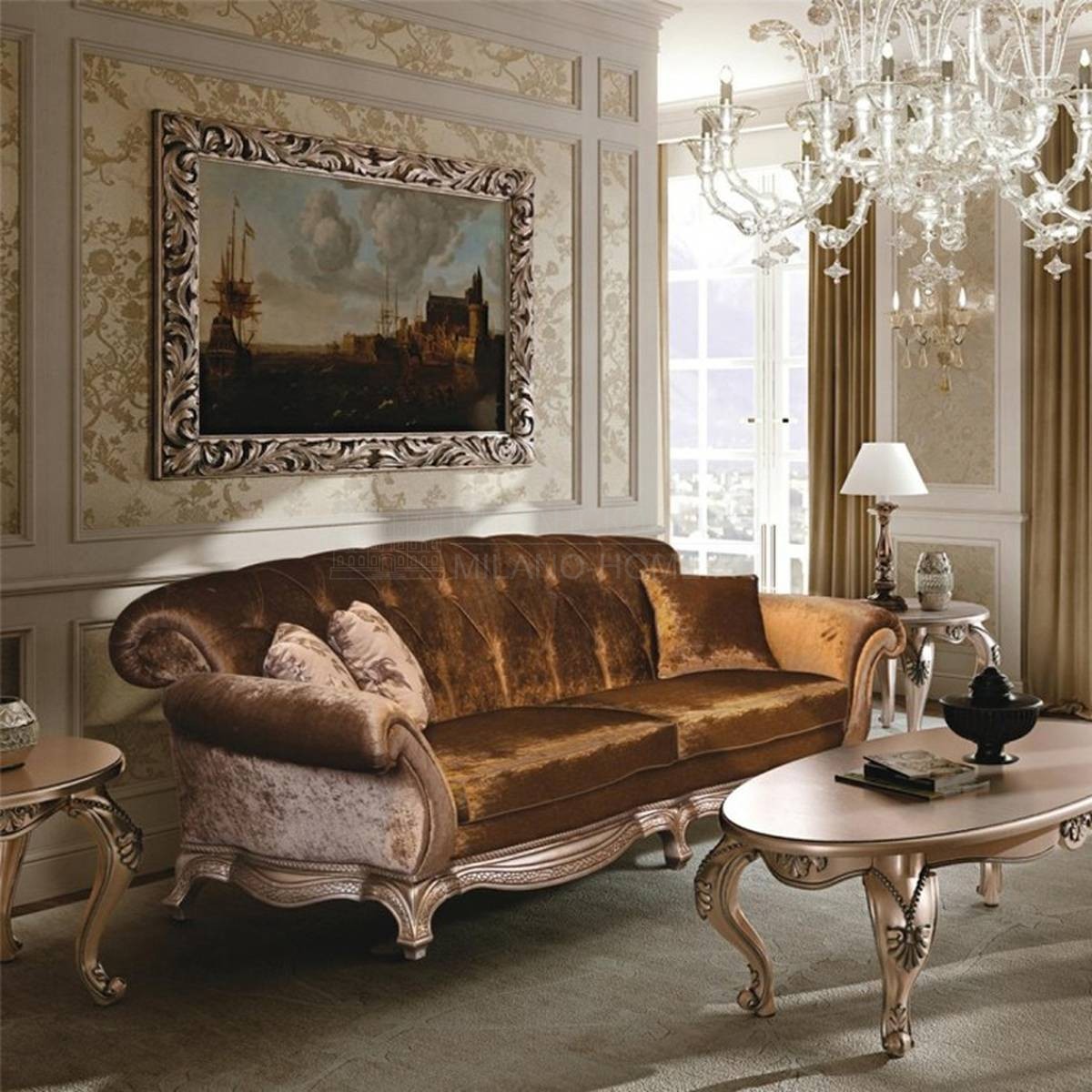 Прямой диван Tatum/sofa из Италии фабрики MANTELLASSI