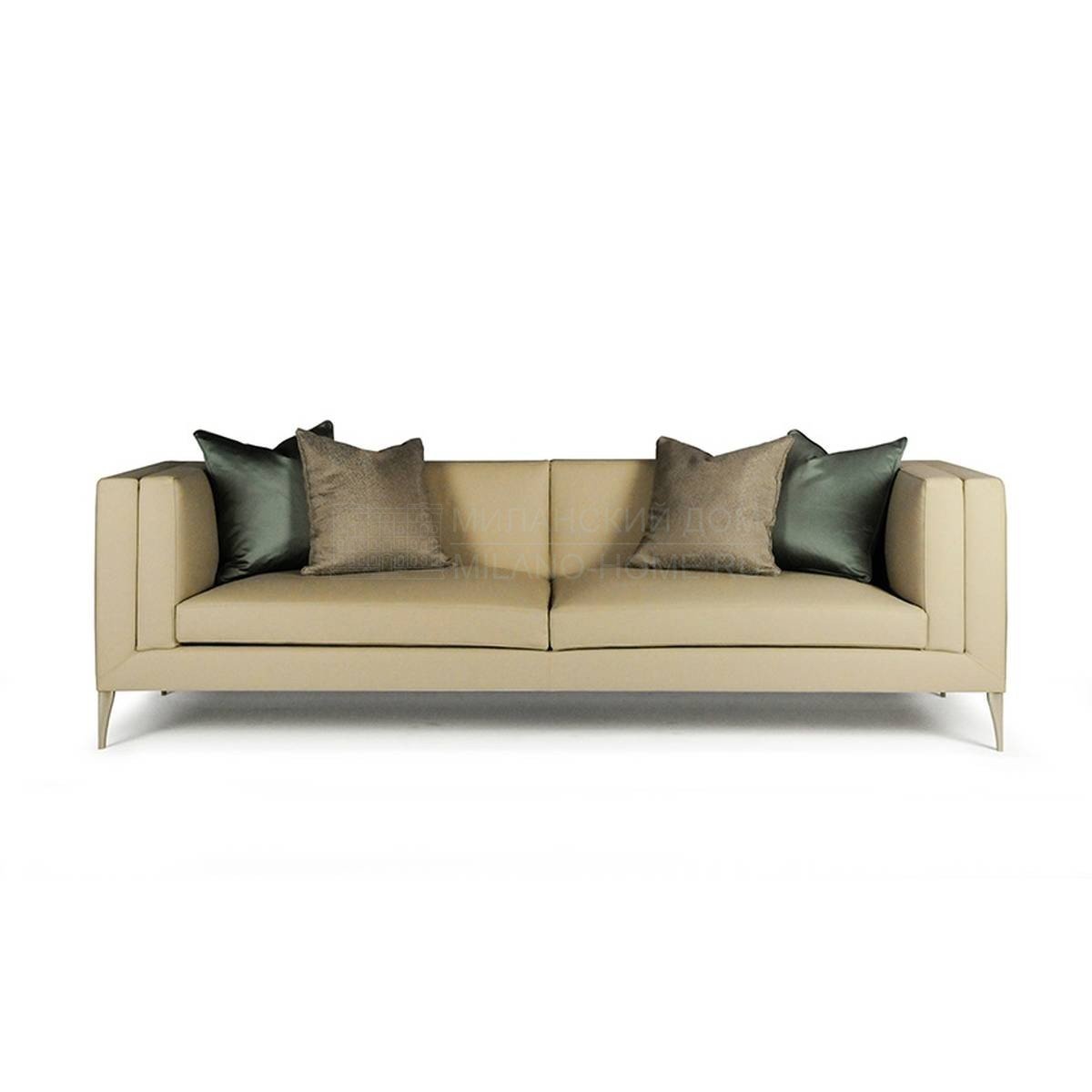 Прямой диван Elegance sofa leather из Италии фабрики PAOLO CASTELLI