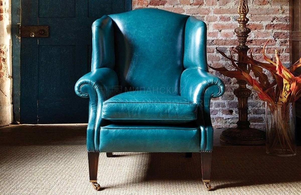 Каминное кресло Wing armchair leather из Великобритании фабрики DURESTA