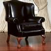 Каминное кресло Wing armchair leather — фотография 2