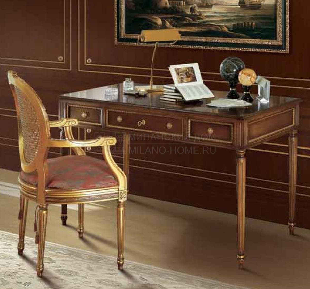 Письменный стол Liszt/207-3 из Италии фабрики ANGELO CAPPELLINI 