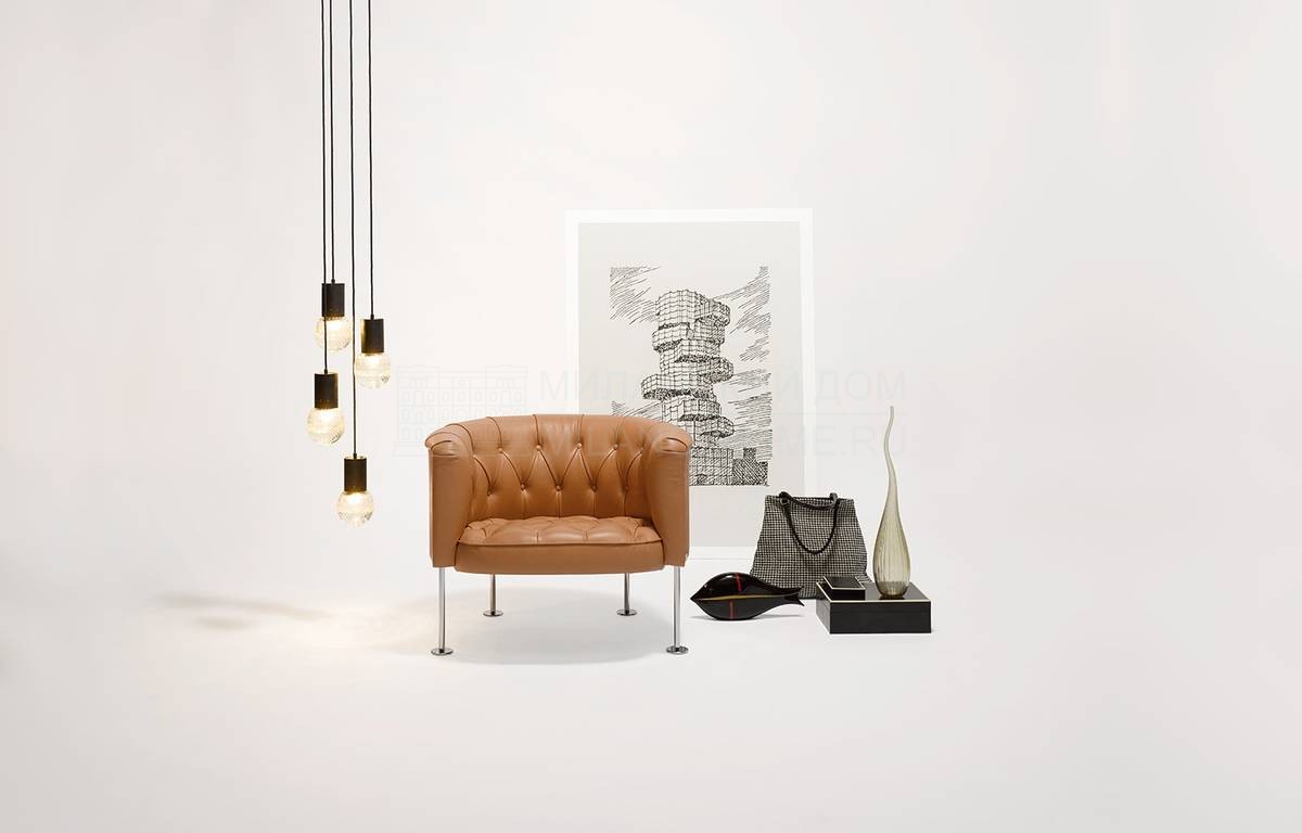 Кожаное кресло Haussmann 310/armchair из Германии фабрики WALTER KNOLL