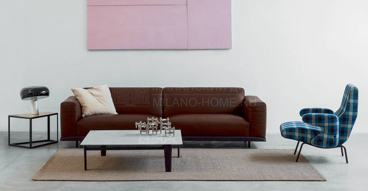 Прямой диван Claudine leather из Италии фабрики ARFLEX