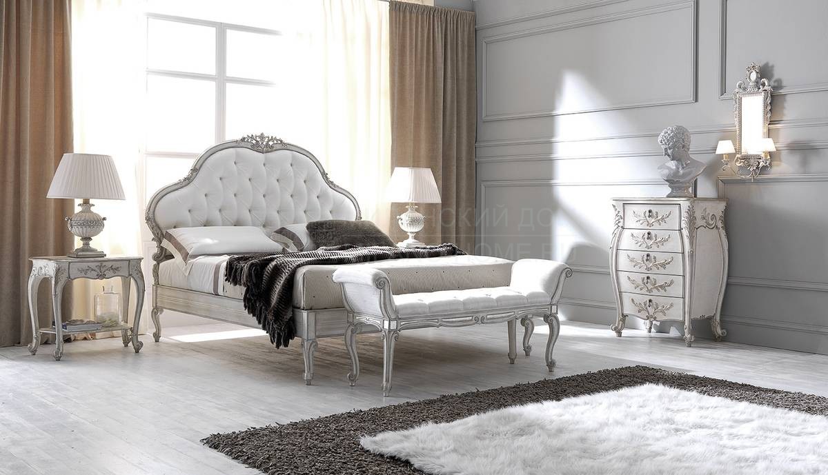 Кровать с комбинированным изголовьем Bed 2456 из Италии фабрики SILVANO GRIFONI