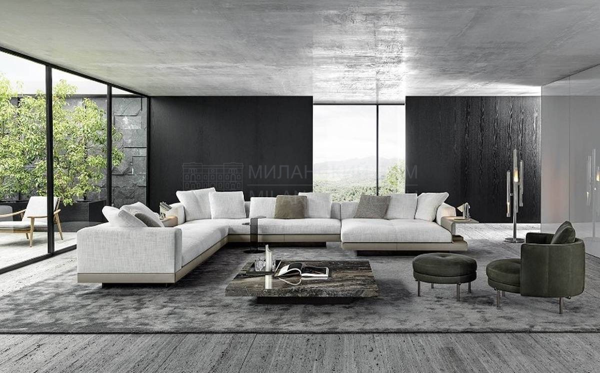 Угловой диван Connery modular sofa из Италии фабрики MINOTTI