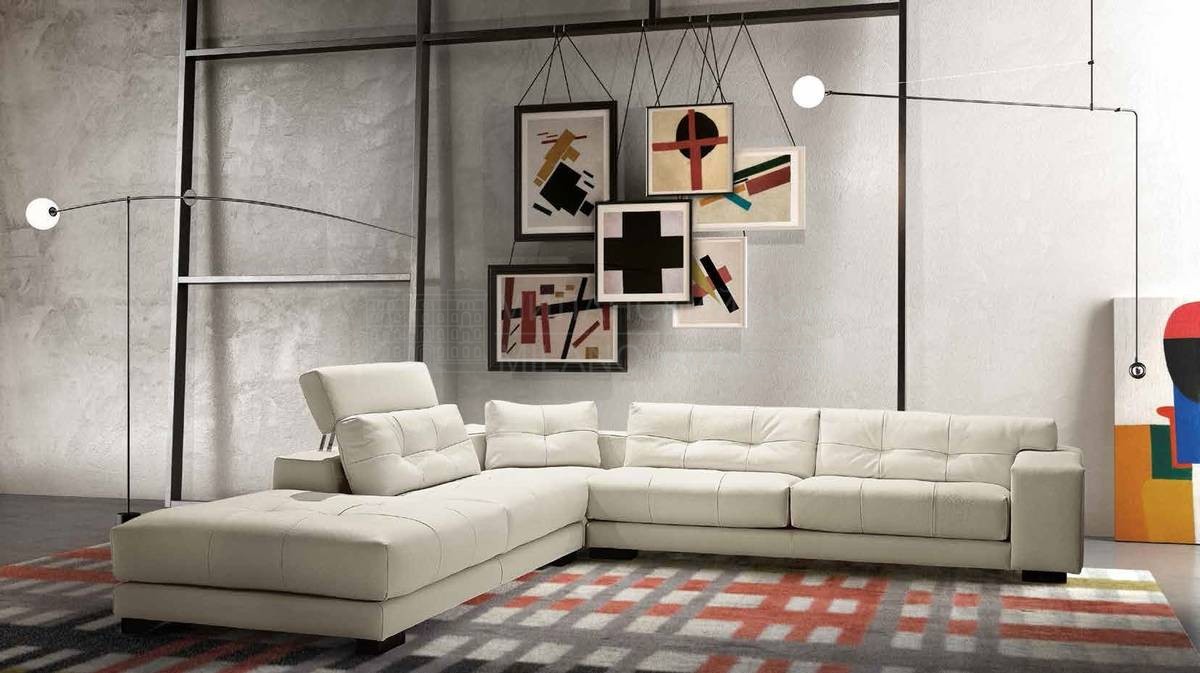 Угловой диван Soleado leather из Италии фабрики GAMMA ARREDAMENTI