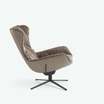 Полукресло Leya armchair black leather — фотография 9