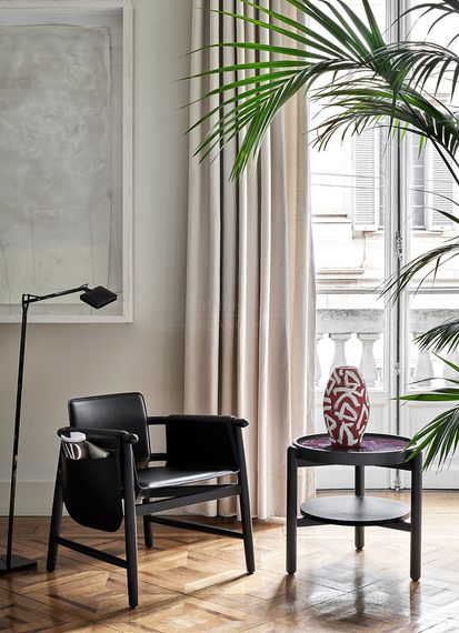 Кожаное кресло Teresina armchair из Италии фабрики MERIDIANI