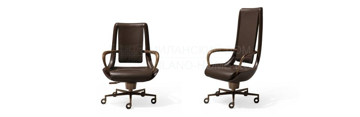 Кожаное кресло Clip armchair из Италии фабрики GIORGETTI