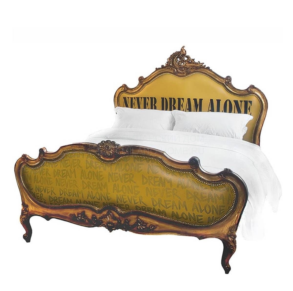 Кровать с комбинированным изголовьем Bed Never Dream alone из Великобритании фабрики JIMMIE MARTIN