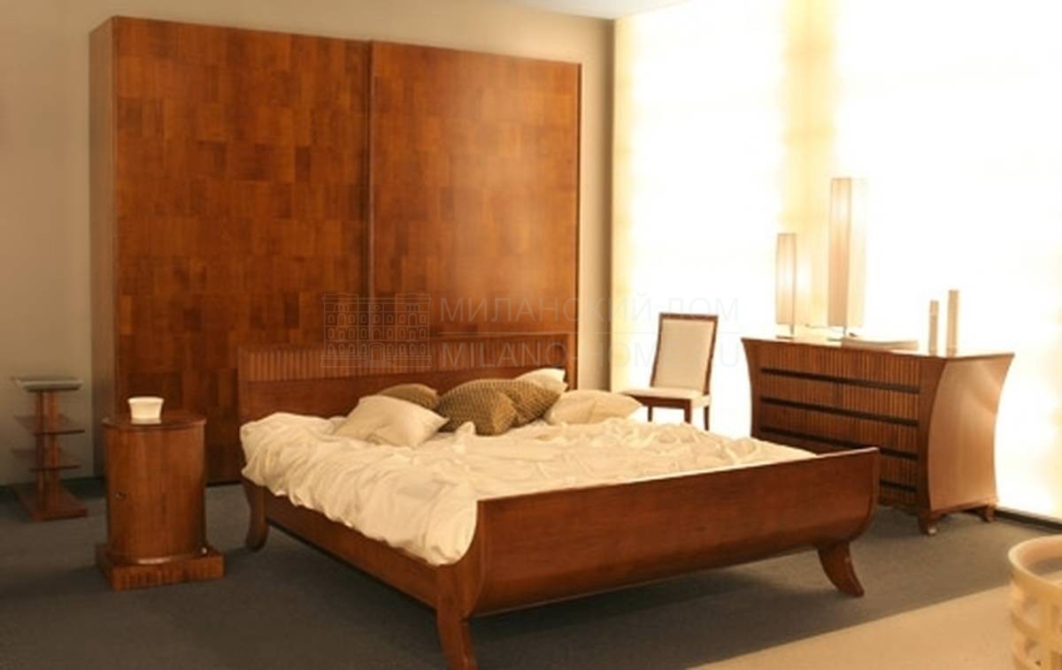 Кровать с деревянным изголовьем Art.2869/Letto Biedermeier из Италии фабрики MORELATO