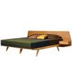 Кровать с деревянным изголовьем Giò Art.2887 — фотография 2