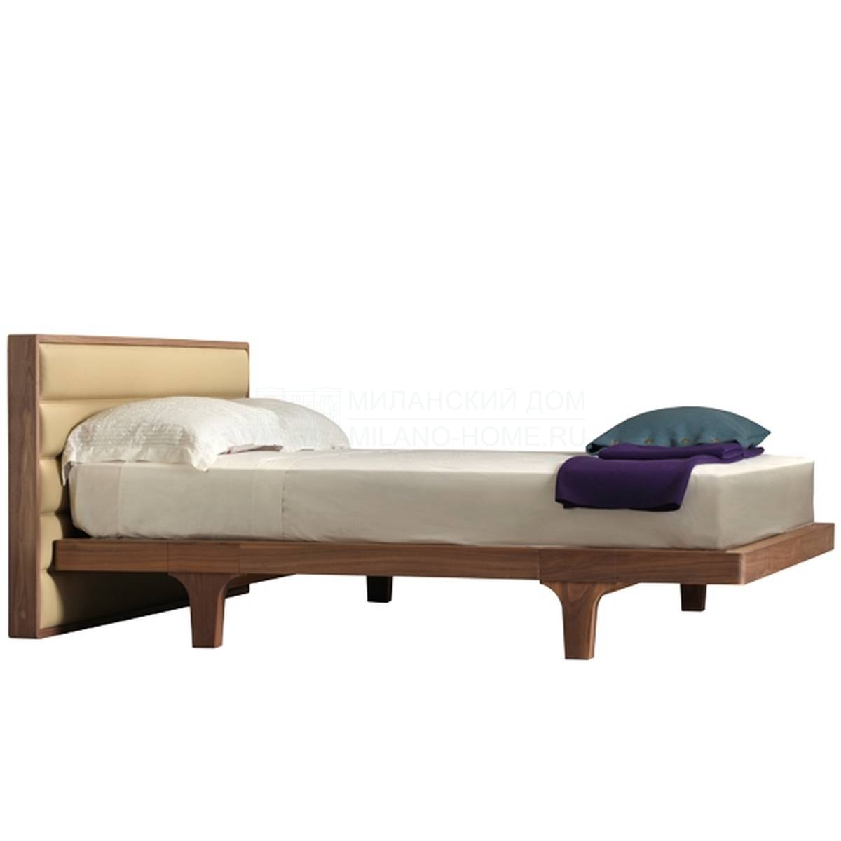 Кровать с комбинированным изголовьем Malibu' art.2894/N из Италии фабрики MORELATO