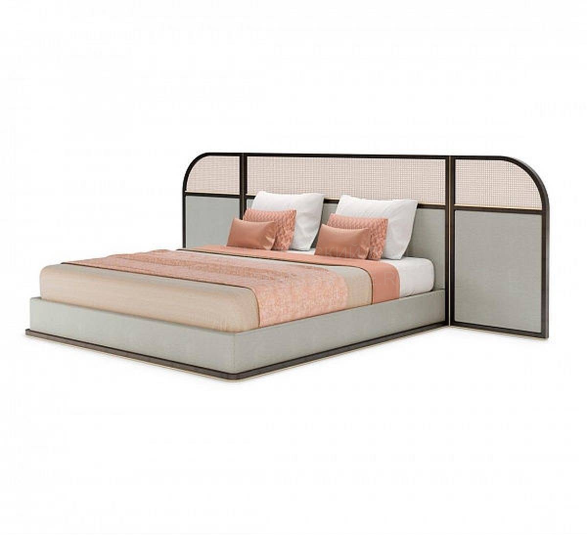 Кровать с комбинированным изголовьем Kent bed из Португалии фабрики FRATO
