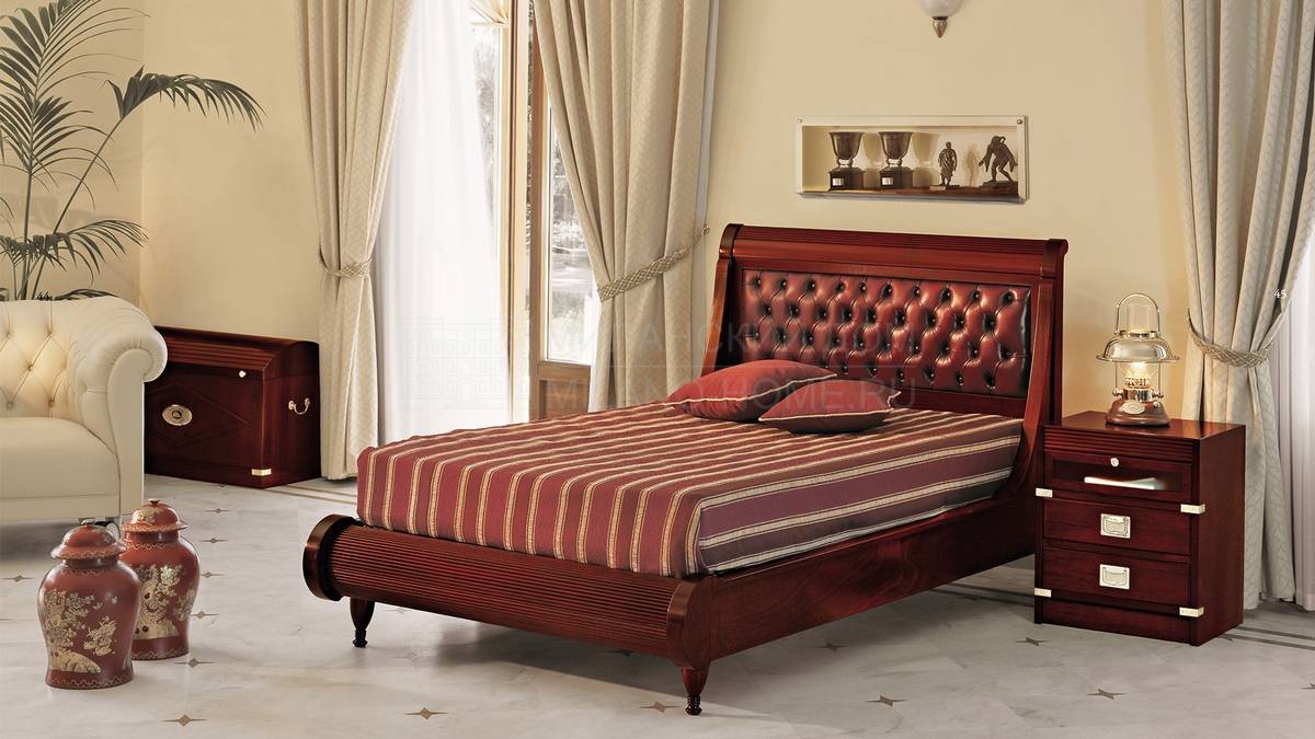 Кровать с комбинированным изголовьем Millerighe/532/P из Италии фабрики CAROTI