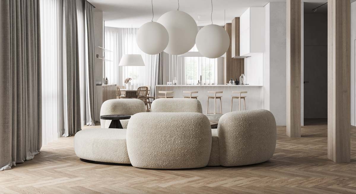 Полукруглый диван Tateyama XL Sofa / art.TATEXL1BR из Великобритании фабрики SECOLO