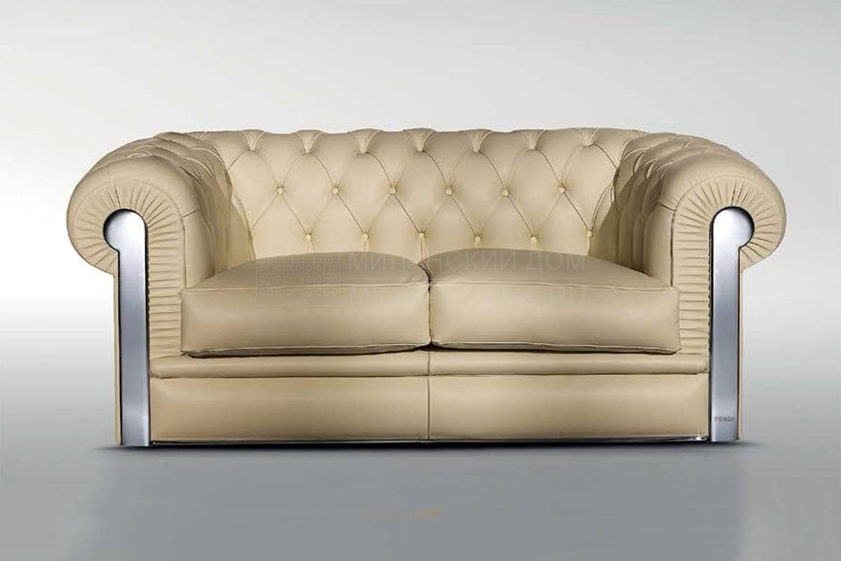 Прямой диван Albione II Loveseat из Италии фабрики FENDI Casa