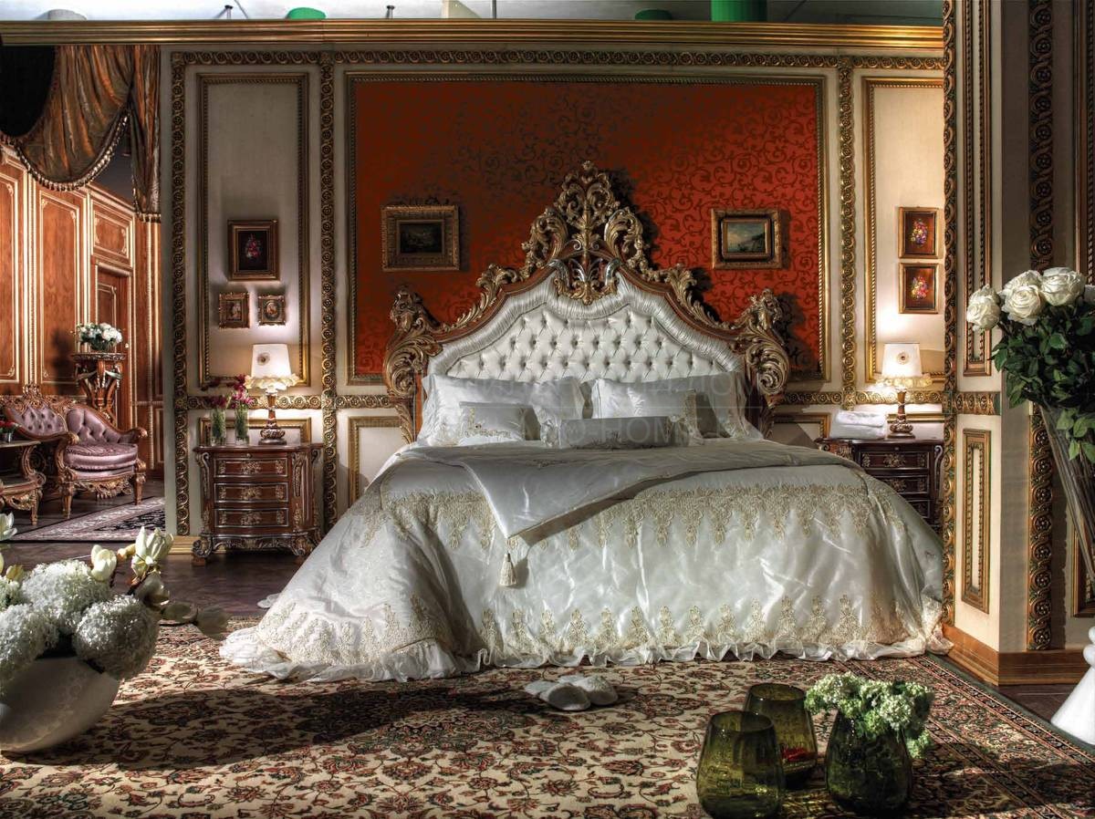 Двуспальная кровать IT 1101 Venezia/bed из Италии фабрики ASNAGHI INTERIORS