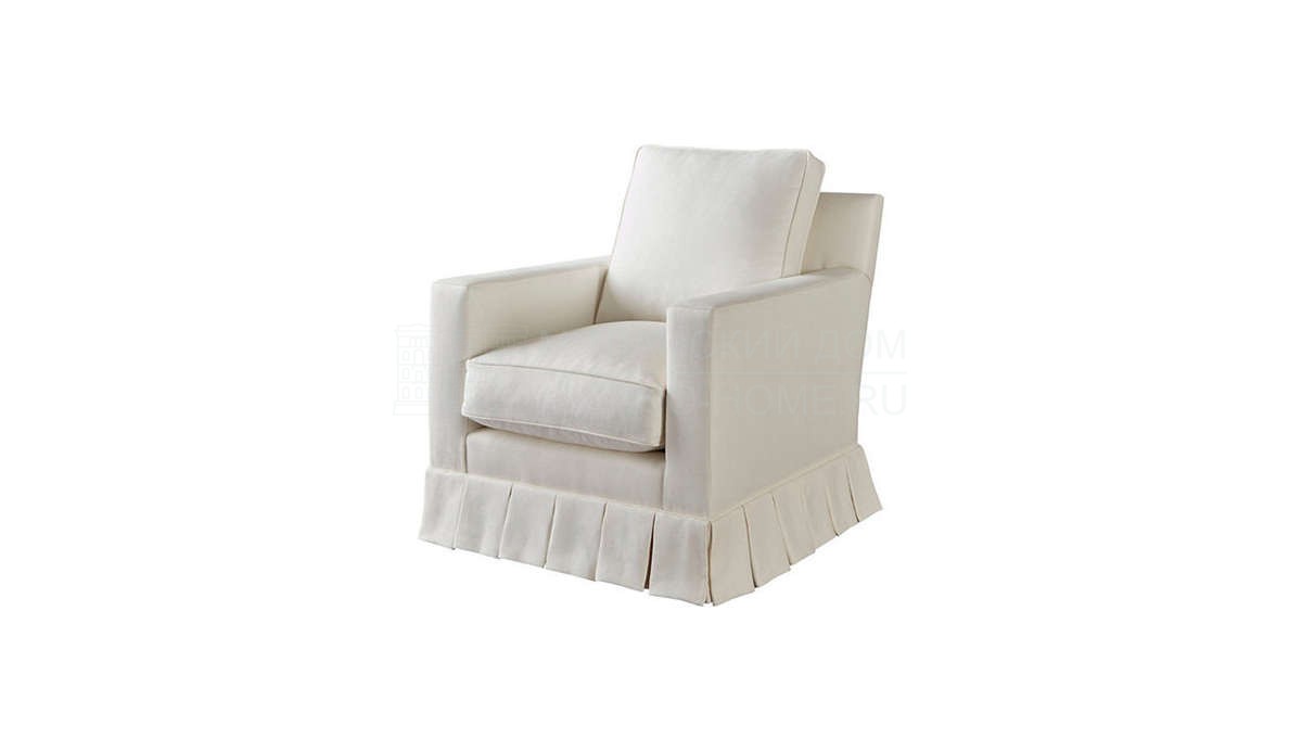 Кресло Bespoke armchair with pleat flounce / art.BABESP-C  из США фабрики BAKER