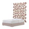 Кровать с комбинированным изголовьем Cailloux bed / art.20-0618