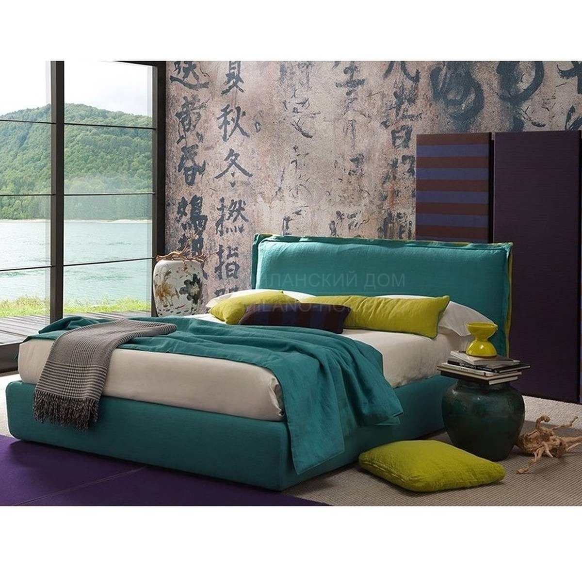 Двуспальная кровать Handsome из Италии фабрики BOLZAN