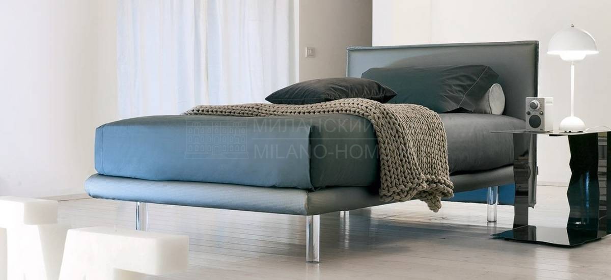 Кровать с мягким изголовьем Billo/bed из Италии фабрики BONALDO