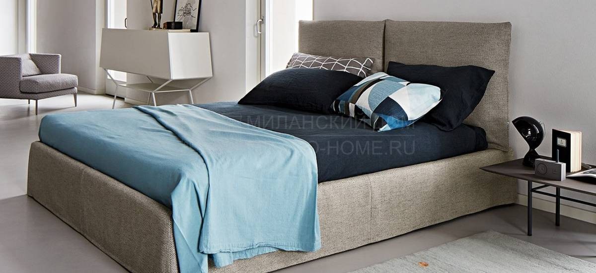 Кровать с мягким изголовьем Toolate/bed из Италии фабрики BONALDO