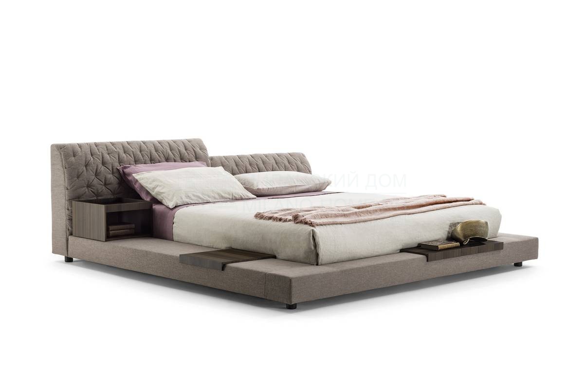 Кровать с мягким изголовьем Miller Bed из Италии фабрики VITTORIA FRIGERIO